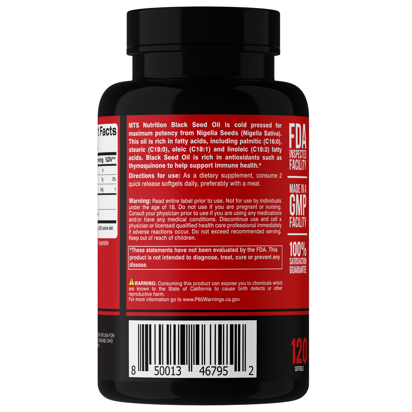 Black Seed Oil 120 Softgels