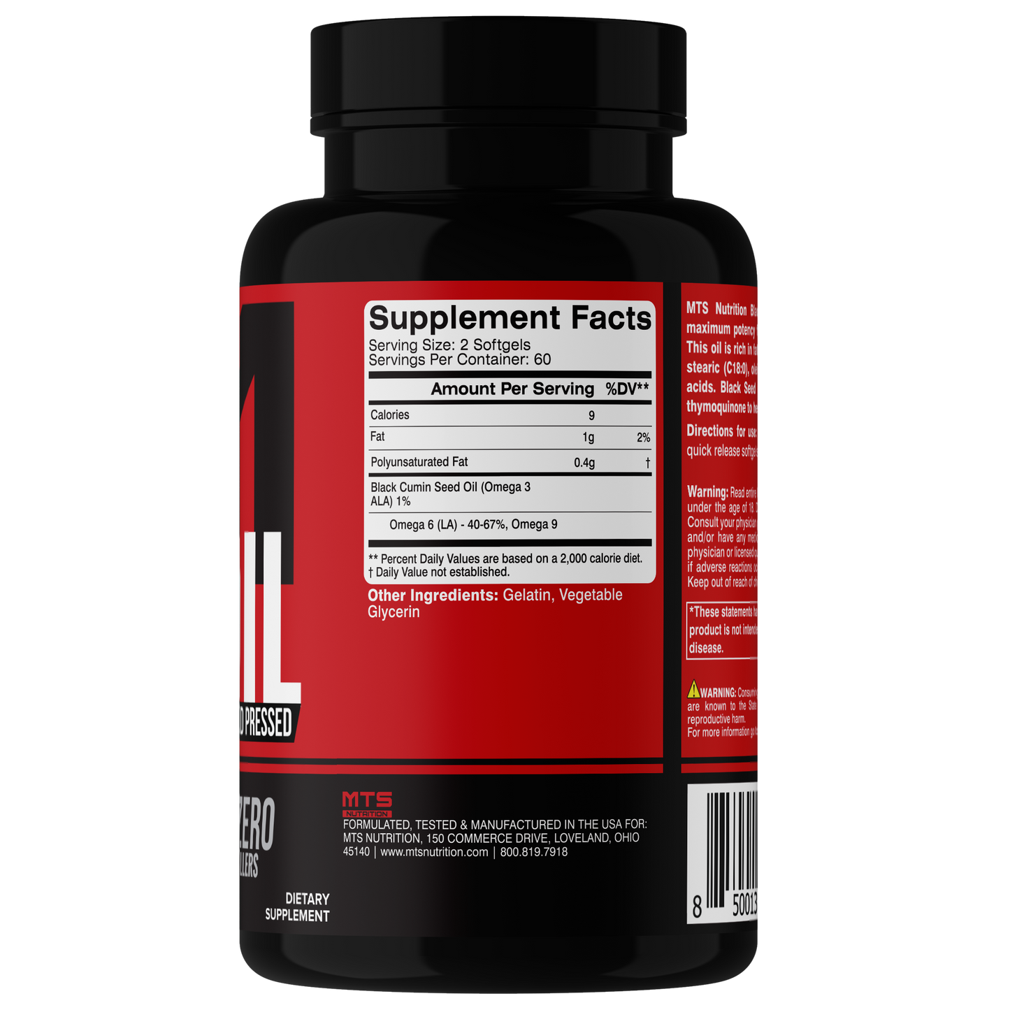 Black Seed Oil 120 Softgels