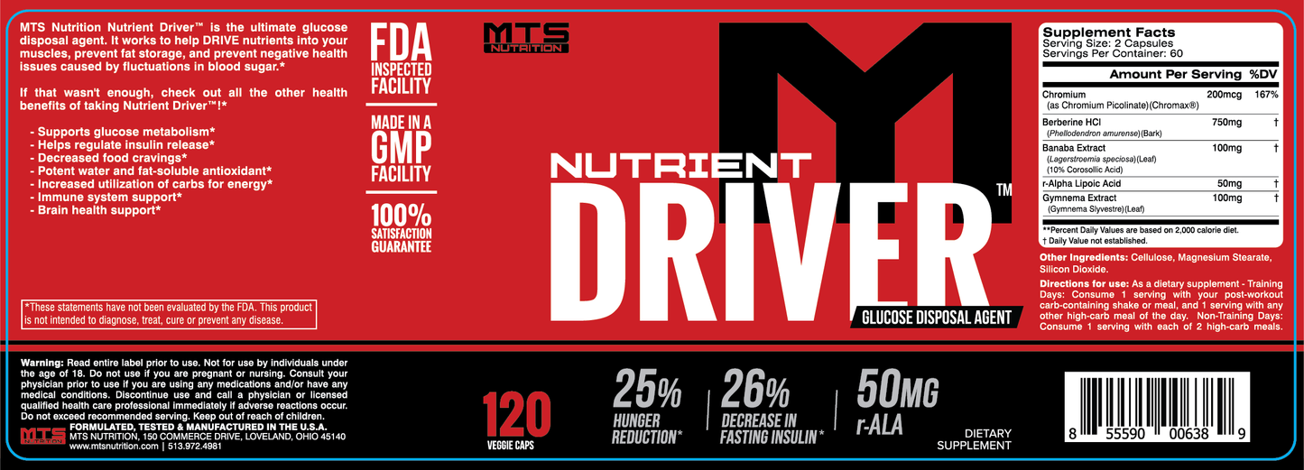 Nutrient Driver® Glucose Disposal Agent - MTS Nutrition