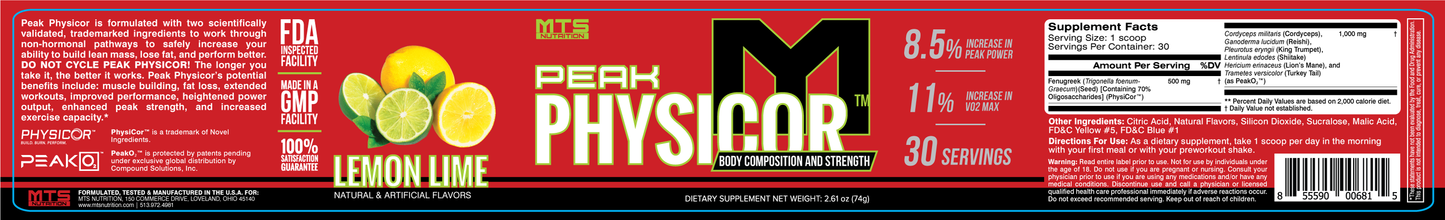 Peak Physicor® VO2 Max & Peak Power Enhancer - MTS Nutrition
