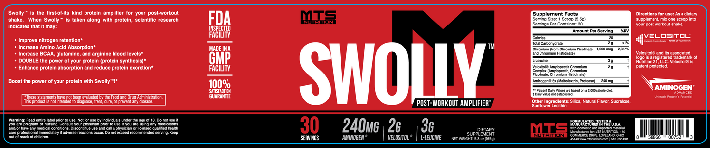 Swolly® Post-Workout Amplifier - MTS Nutrition
